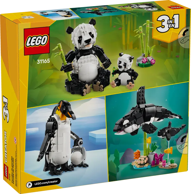 Creator 3-en-1 Animaux sauvages Famille Panda (31165)